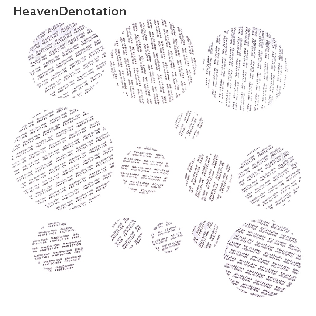 [HeavenDenotation] 200pcs Pressure Sensitive Seal Tutup Botol Toples Kosmetik Tamper Resistant Seal HDV