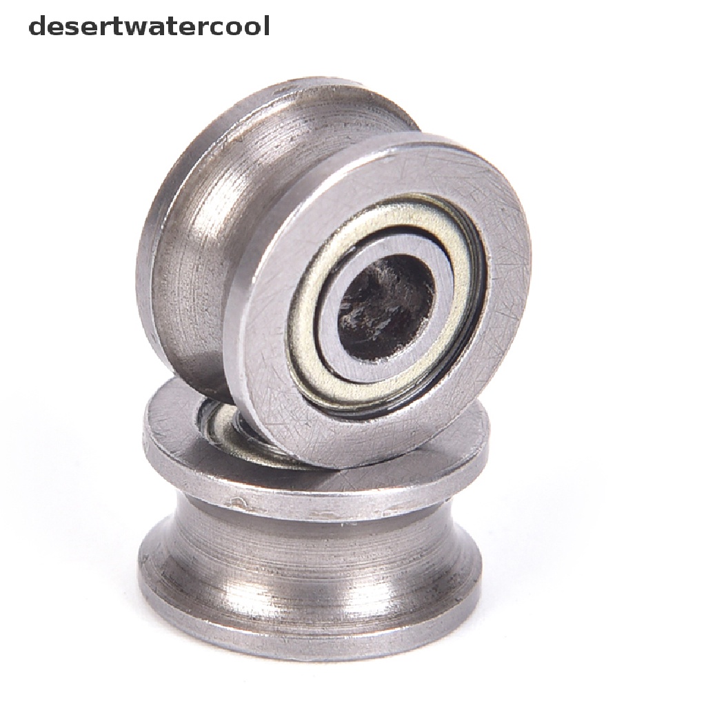 Deid 10pcs U624ZZ U Alur Bola bearing guide pulley Untuk Rel track linear 4 * 13 * 7mm Martijn