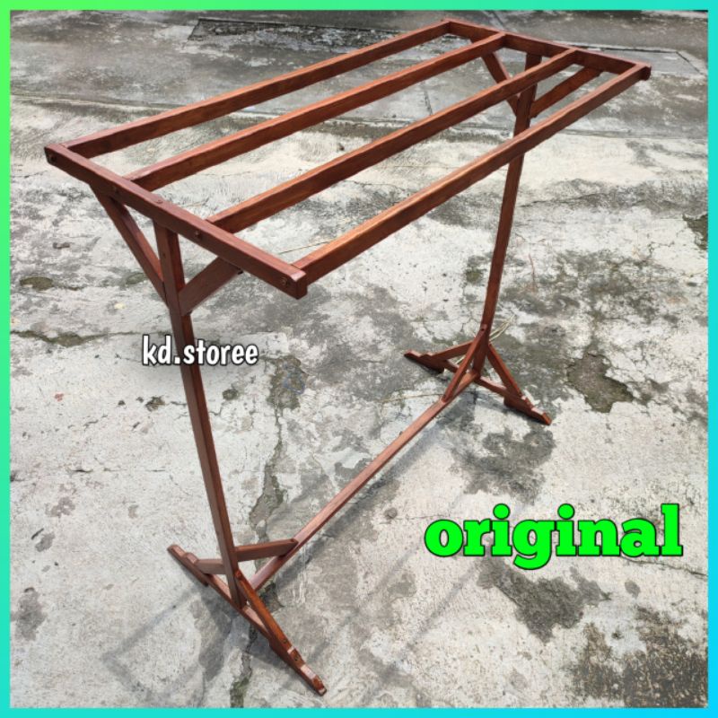 2g jemuran handuk kayu jati jawa , jemuran baju jemuran serbaguna jemuran pakaian minimalis
