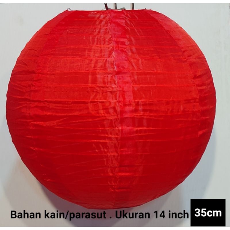 Lampion polos kain 35cm Warna lampion Merah putih lampion 17 Agustus