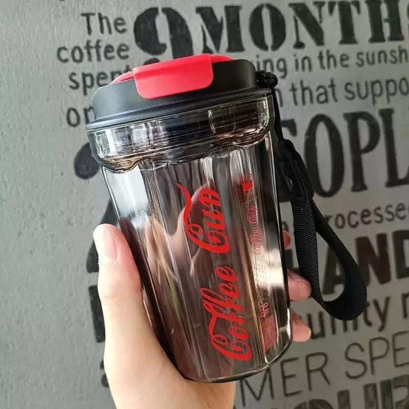 Coffe Cup Mug Kopi Travel Coffe Cup Tumbler Plastik 350ml