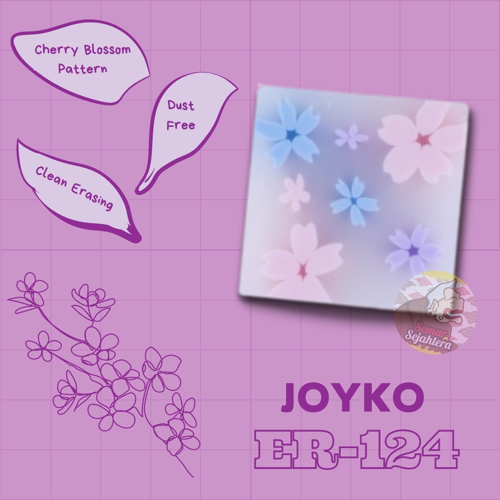 

[PCS] PENGHAPUS / ERASER / JOYKO ER-124 SAKURA KOTAK*