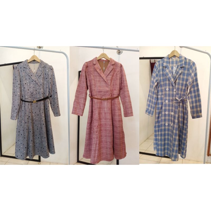 DRESS TUNIK KOREAN IMPORT || DRESS OFFICE I KOREAN STYLE DRESS I FORMAL DRESS I KIMONO DRESS