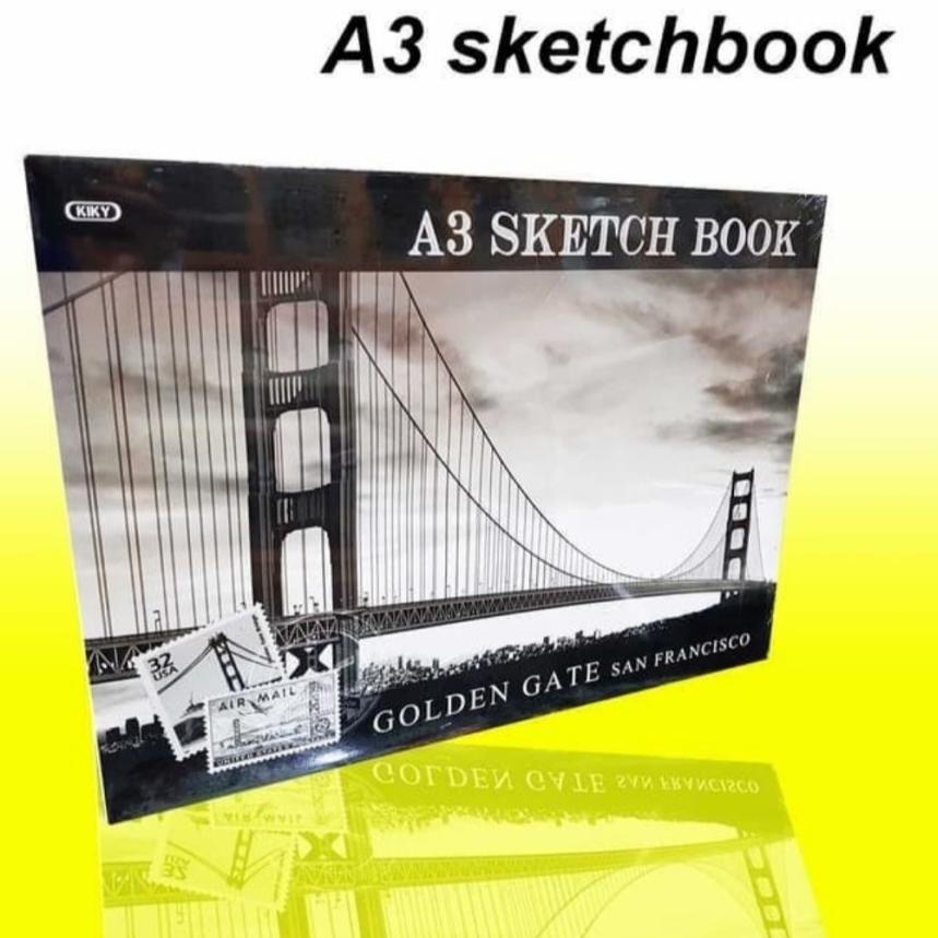 

X24 SKETCH BOOK KIKY / BUKU GAMBAR SKETSA A3 ISI 50 LEMBAR READY サ