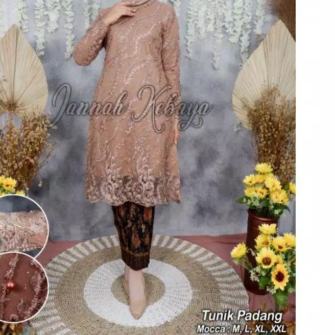➾ (REALPICT) KEBAYA TUNIK TULLE - KEBAYA MODERN - KEBAYA BROKAT - TUNIK BROKAT - SET KEBAYA TUNIK TU