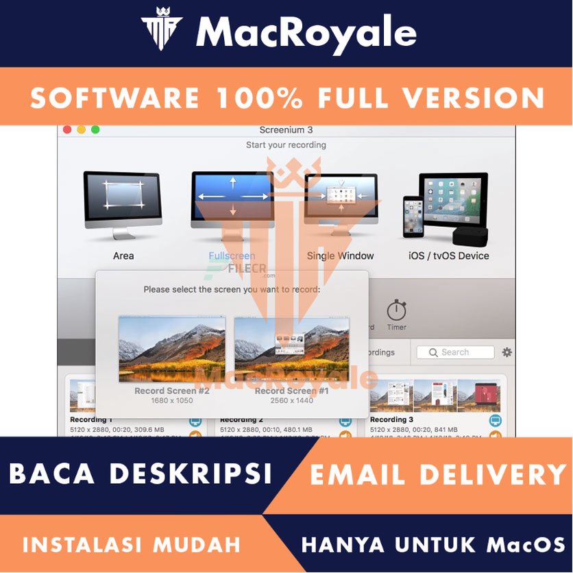 [MacOS] Screenium Full Version Lifetime Full Garansi