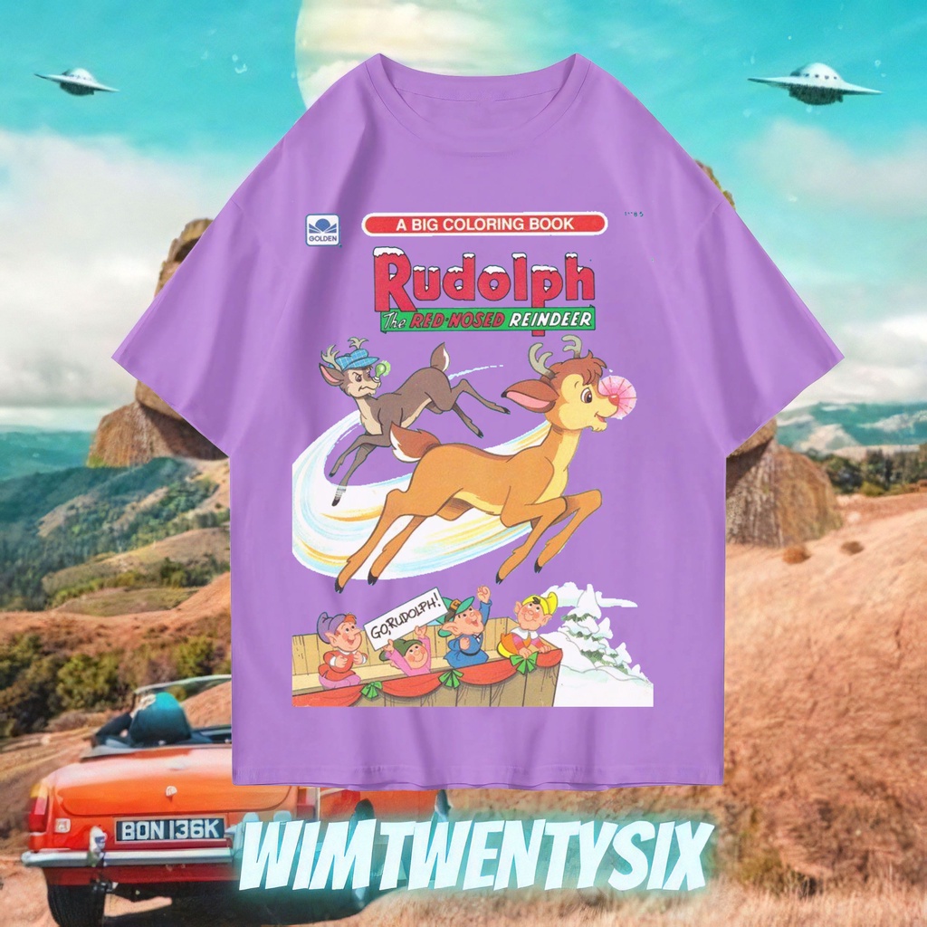 KAOS OVERSIZE CARTOON RUDOLP VINTAGE TEE