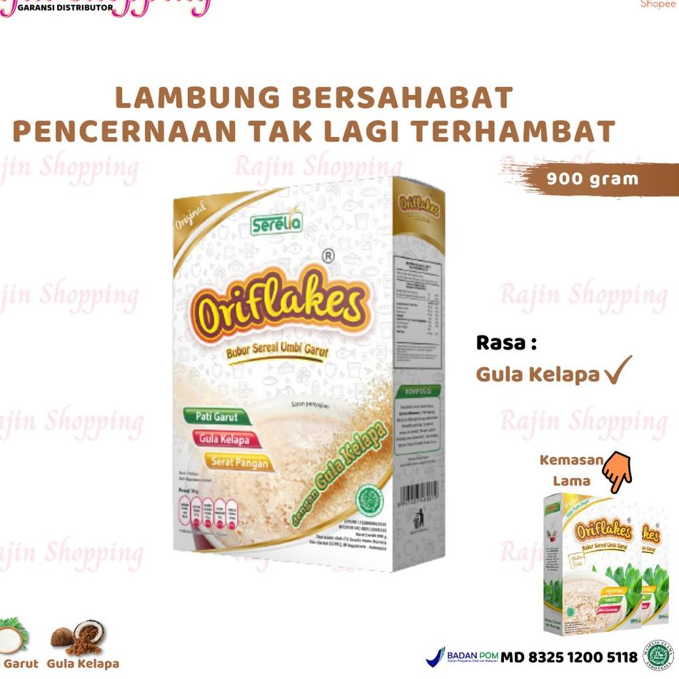 

➽ ORIFLAKES ORIGINAL 900 gram sereal umbi garut asam lambung maag gerd ☑