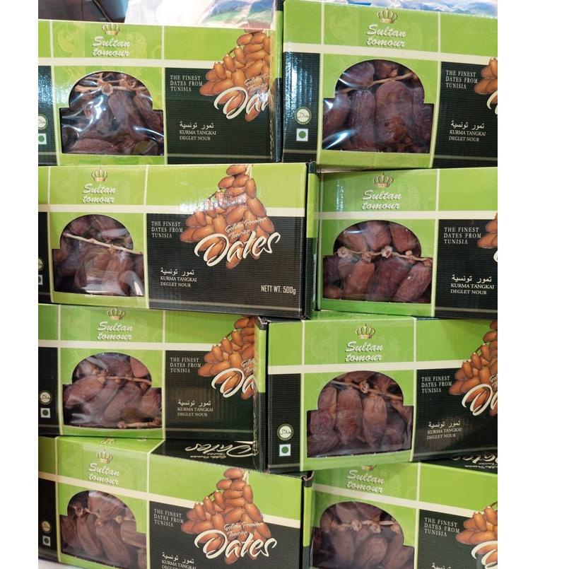 

♕ Kurma PalmFruit HOSNA 500gr Palm Fruit Tunisia Tangkai (kemasan DUS)//KURMA TANGKAI (EXP 2024) ➸