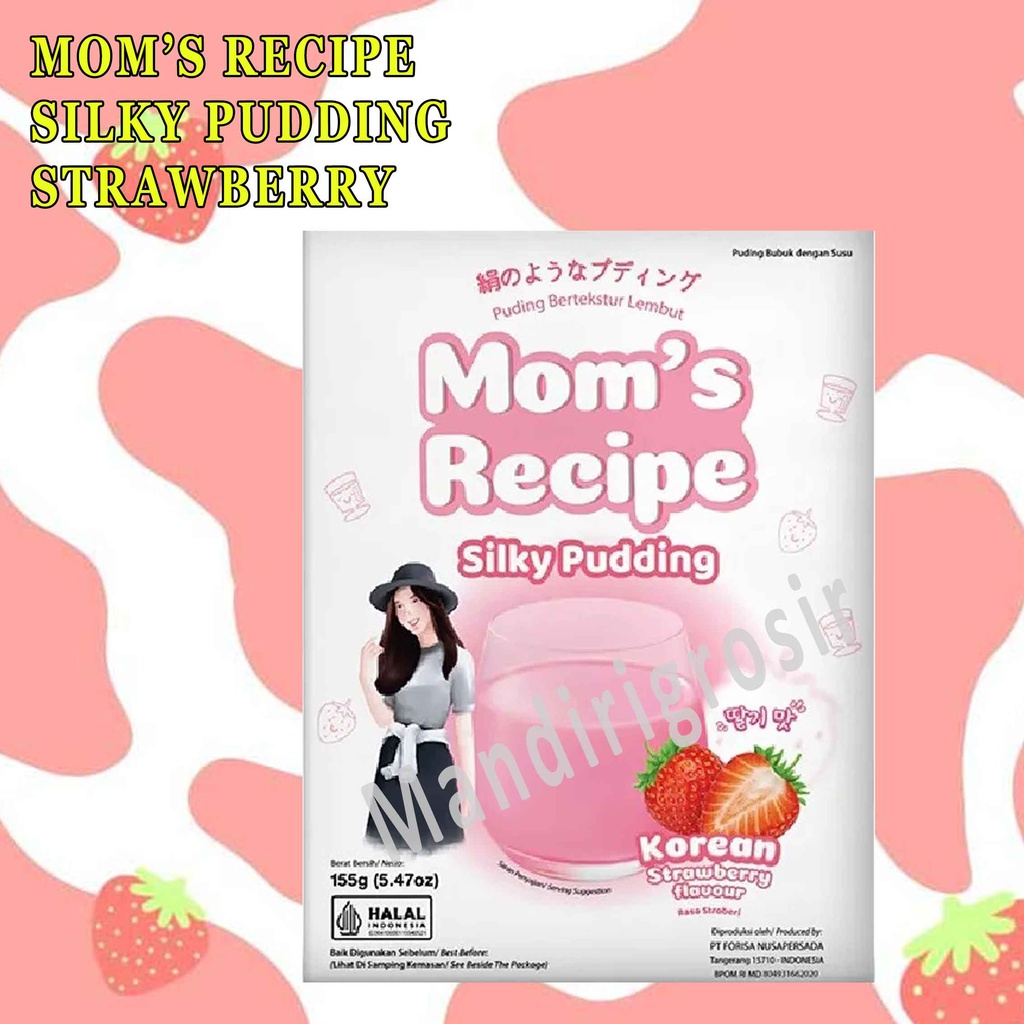 SILKY PUDDING* MOM'S RECIPE* KOREAN STRAWBERRY* PUDING 155g