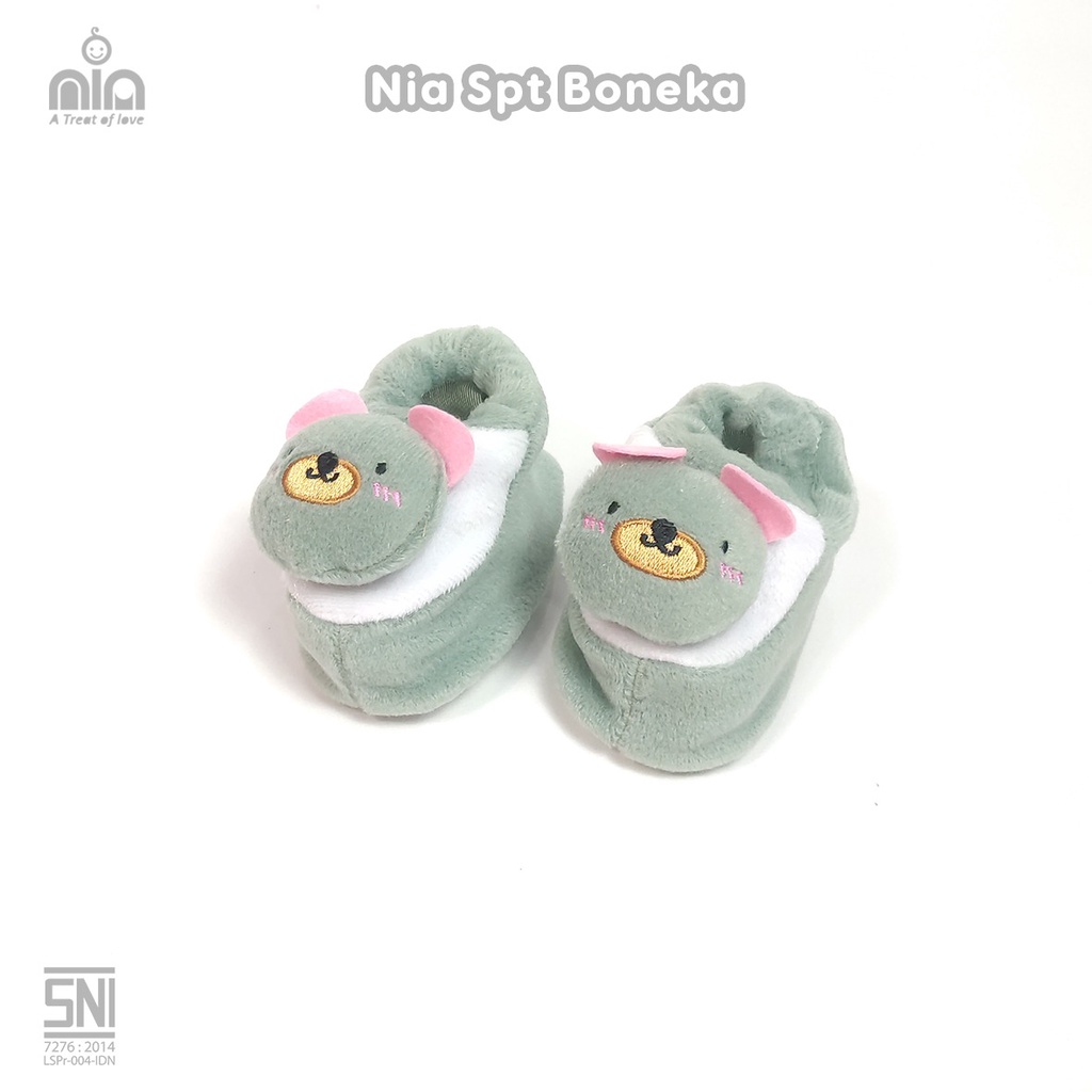 Nia Sepatu Bayi Boneka Sepatu Bulu Boneka Caracter New Born Size 0-6 Bulan Lembut