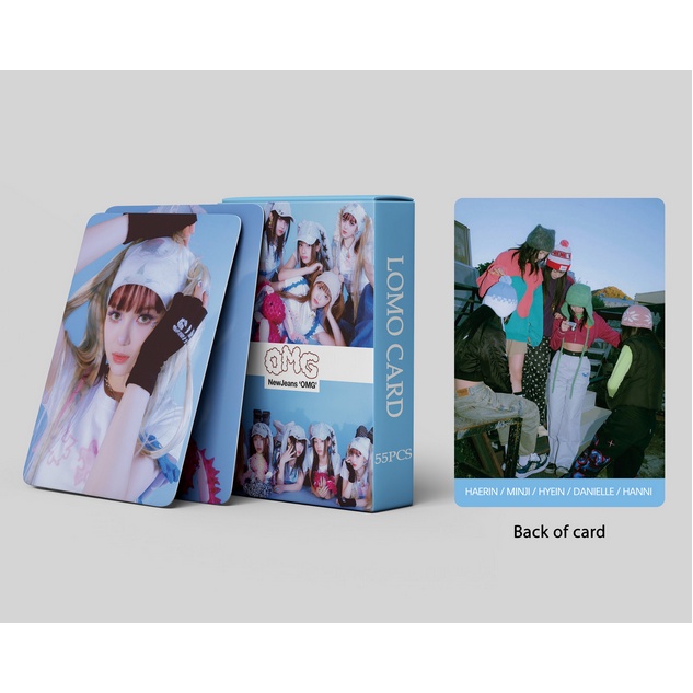 55pcs /box NJ Album Baru Photocards Hyein MINJI DANIELLE Hanni Haerin Lomo Kartu Kpop Postcards