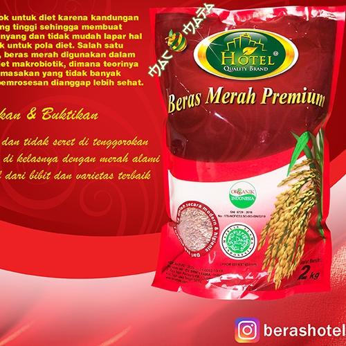 

➶ Beras Merah HOTEL 2 kg - Beras Merah Organik - Beras Organik Merah - BERAS HOTEL Organik Merah - HOTEL Beras Organik 2kg ➳