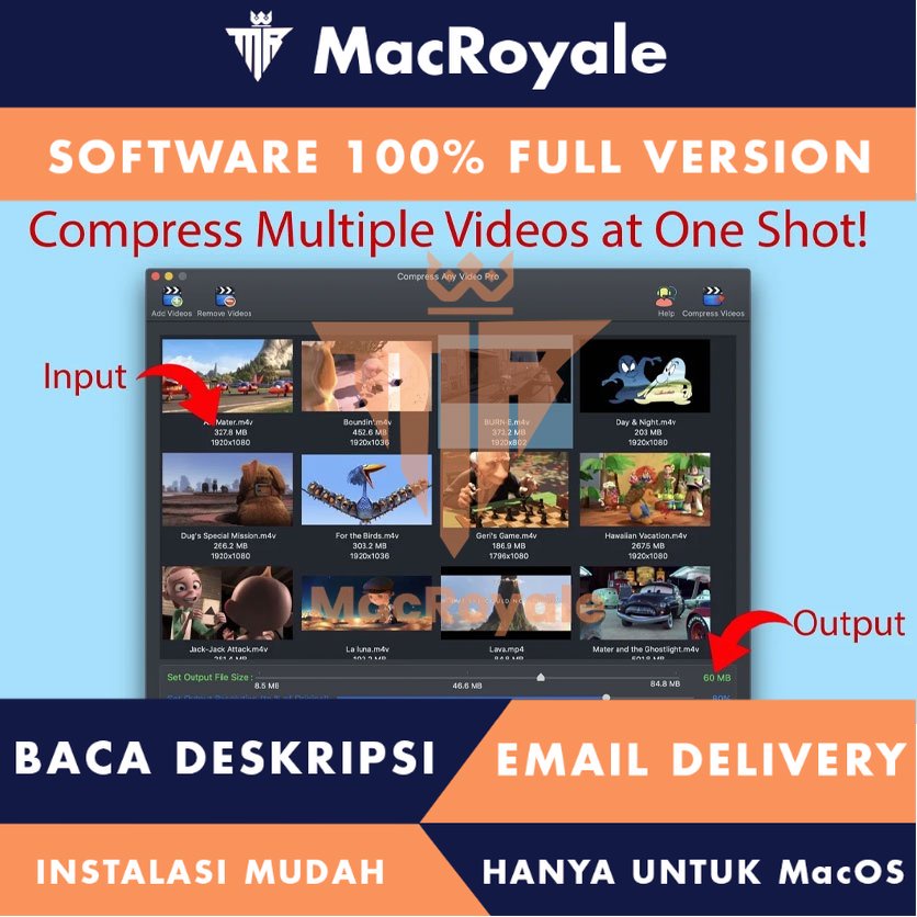 [MacOS] Compress Any Video PRO Full Version Lifetime Full Garansi