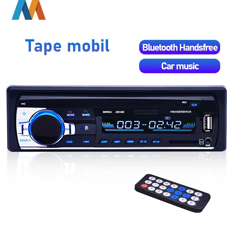 Mukava Tape Audio Mobil Bluetooth Version Multifungsi Bluetooth USB MP3 FM Radio JSD- VC10