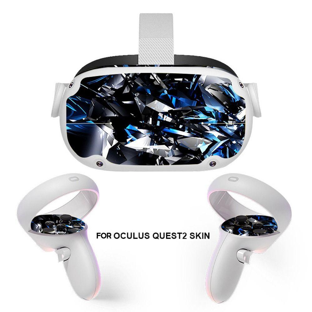 POPULAR Populer VR Headset Skin DIY Decal Wrapping Cover Controller Stiker Untuk Oculus Quest2