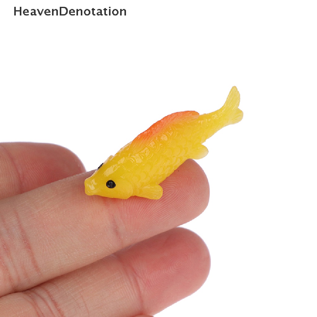 [HeavenDenotation] Miniatur set Aquarium Ikan Dekorasi/Terrarium diy Daun Teratai Goldfis HDV