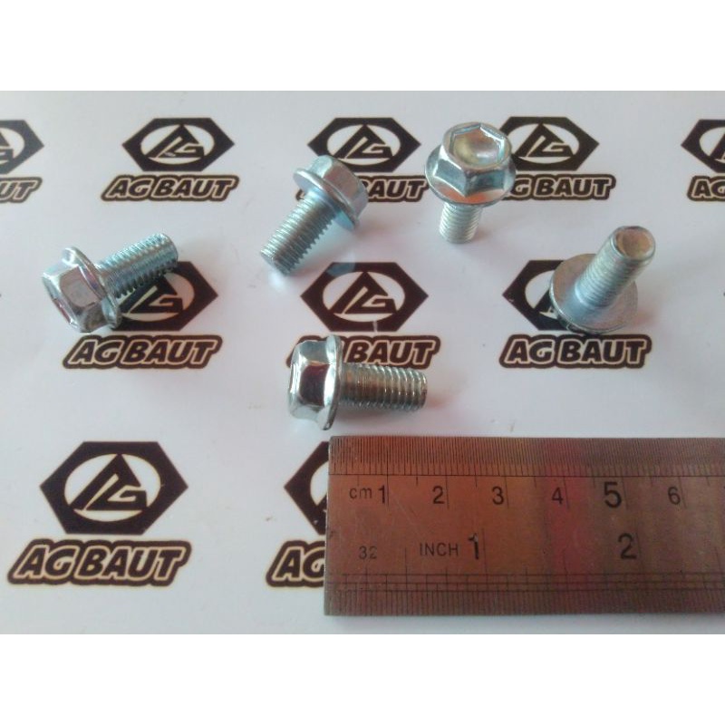 Baut Tap Oli Mesin Shogun 125 M8 x 16 Kunci 12