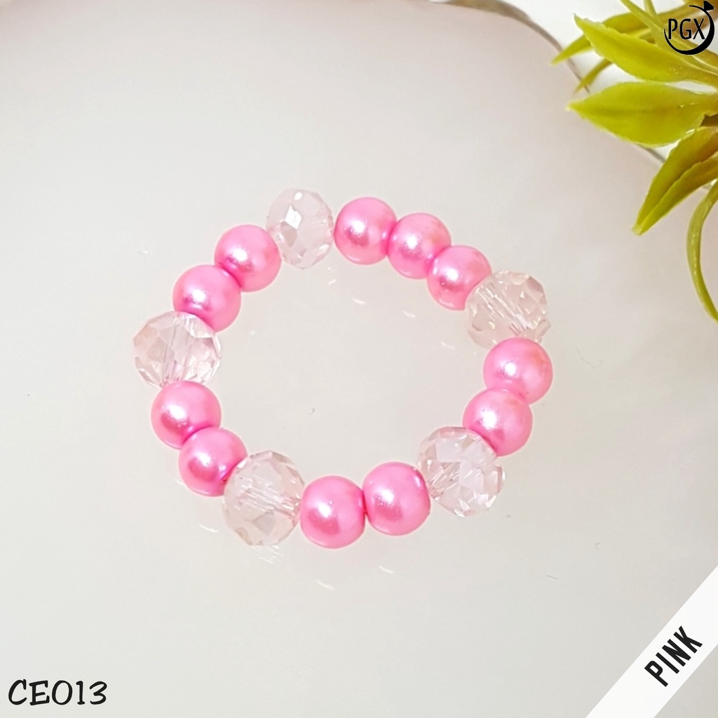 PGX Cincin beads Korean Ring / Cincin Beads Korea / Cincin KPOP / Cincin Aesthetic Aksesoris Fashion CE013