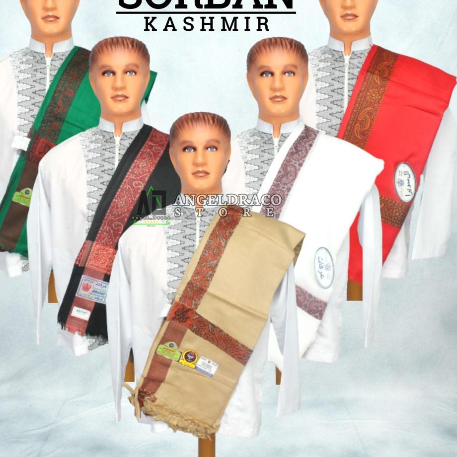 ✻ Sorban Kashmiri Panjang / Sorban Arifat / Sorban Kashmir / Sorban Panjang / Slendang Kashmir ♂