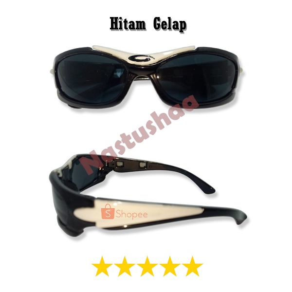 Kacamata Anak Sporty Fashion Kacamata Hitam Anak Olahraga Outdoor Bersepeda Gaya Trendy Sunglasses Model Lensa Bening dan Hitam Anti UV Keren