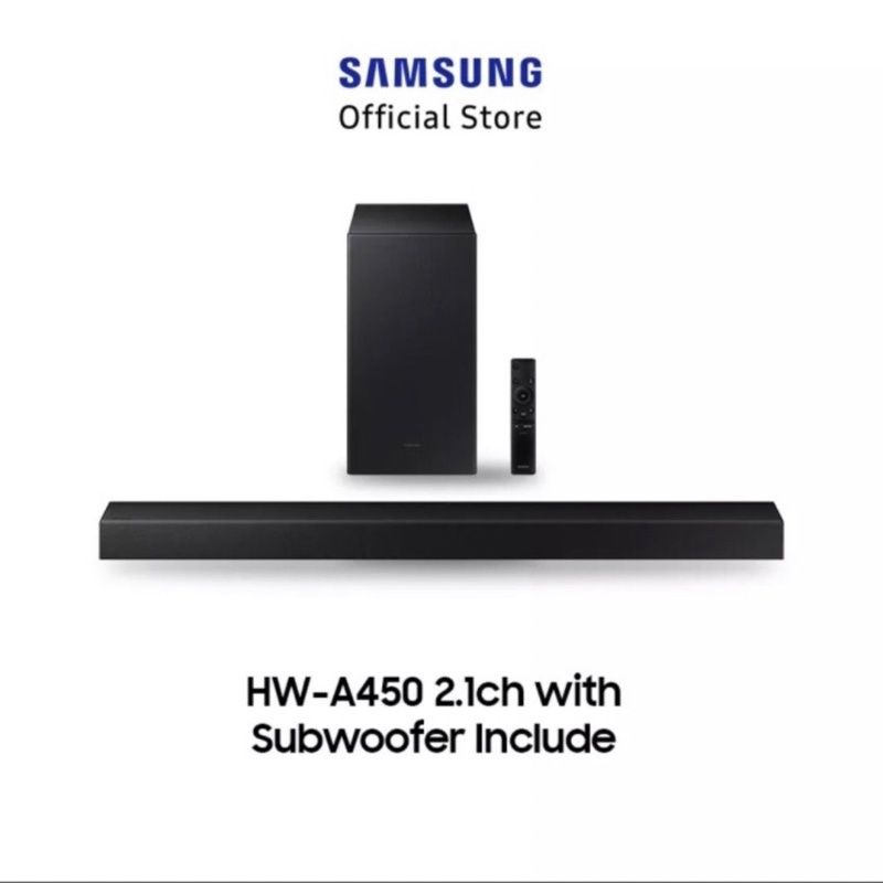 Samsung HW-A450 Soundbar With Subwoofer Include 2.1Ch HW A450 HWA450