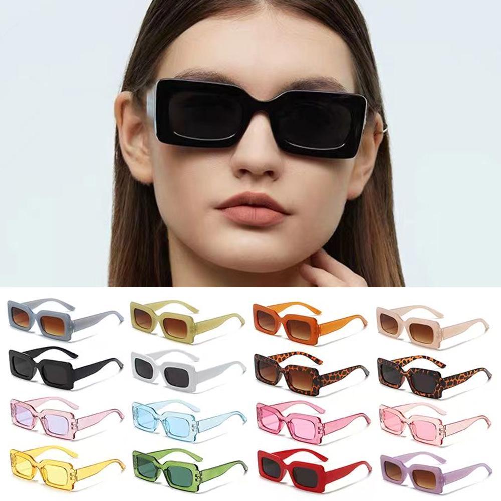 Lily Y2K Kacamata Matahari Fashion Candy Color Retro Sunglasses Untuk Wanita Pria