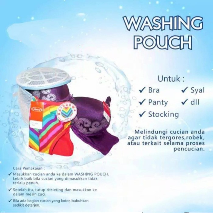 Laundry Bag Net Mini Tas Jaring Pakaian Mesin Cuci Celana Dalam Bra Bh