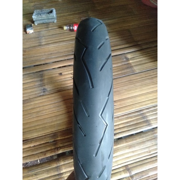 Ban metik second ukiran 80/90-14 46S PIRELLI DIABLO ROSSO Ban ring 14 seken ukiran semi road race