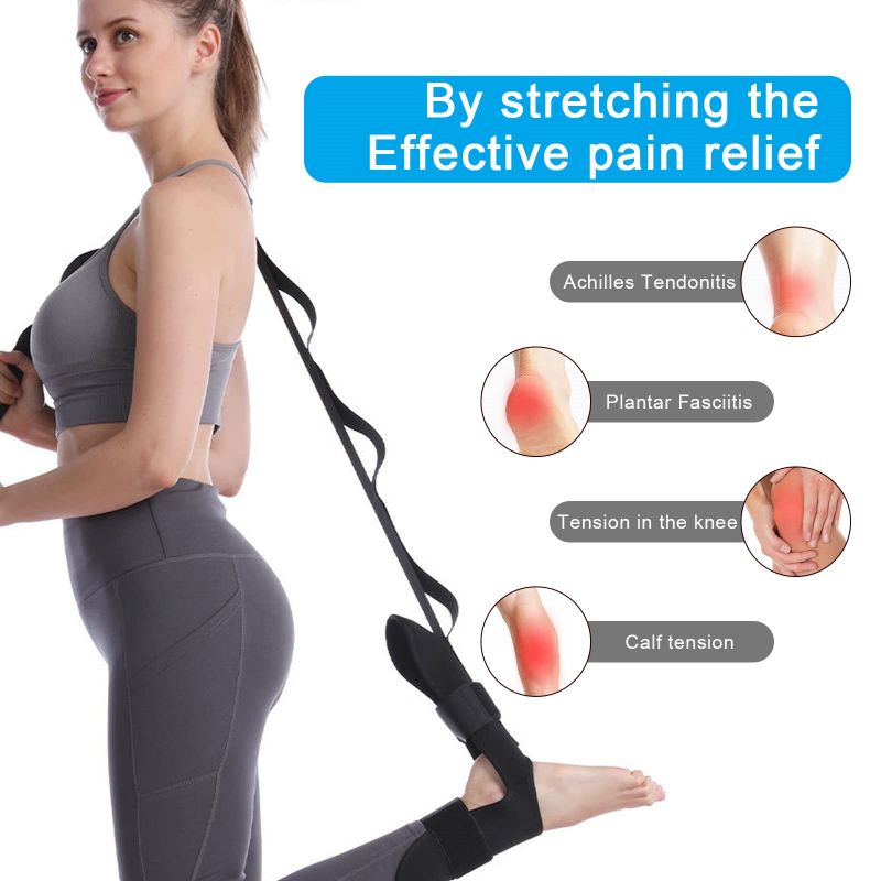 Alat Terapi Kaki Engkel Alat Terapi Drop Foot Plantar Fasciitis Stretching Belt Foot Correct Ankle