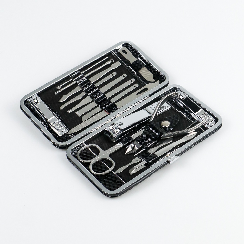 Set Lengkap Perawatan Kuku Nail Art Manicure Pedicure Stainless Steel