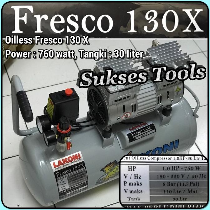 Lakoni Kompressor Oilless Fresco 130 X Kompressor Silent Fresco130 X