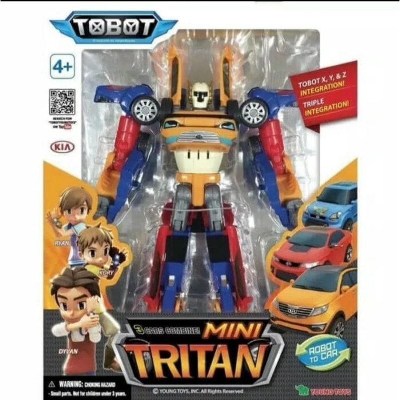ROBOT TRITAN MINI X Y Z TOBOT MOBIL 3 WARNA HADIAH KADO GIFT SOUVENIR ULANG TAHUN MAINAN EDUKASI ANA