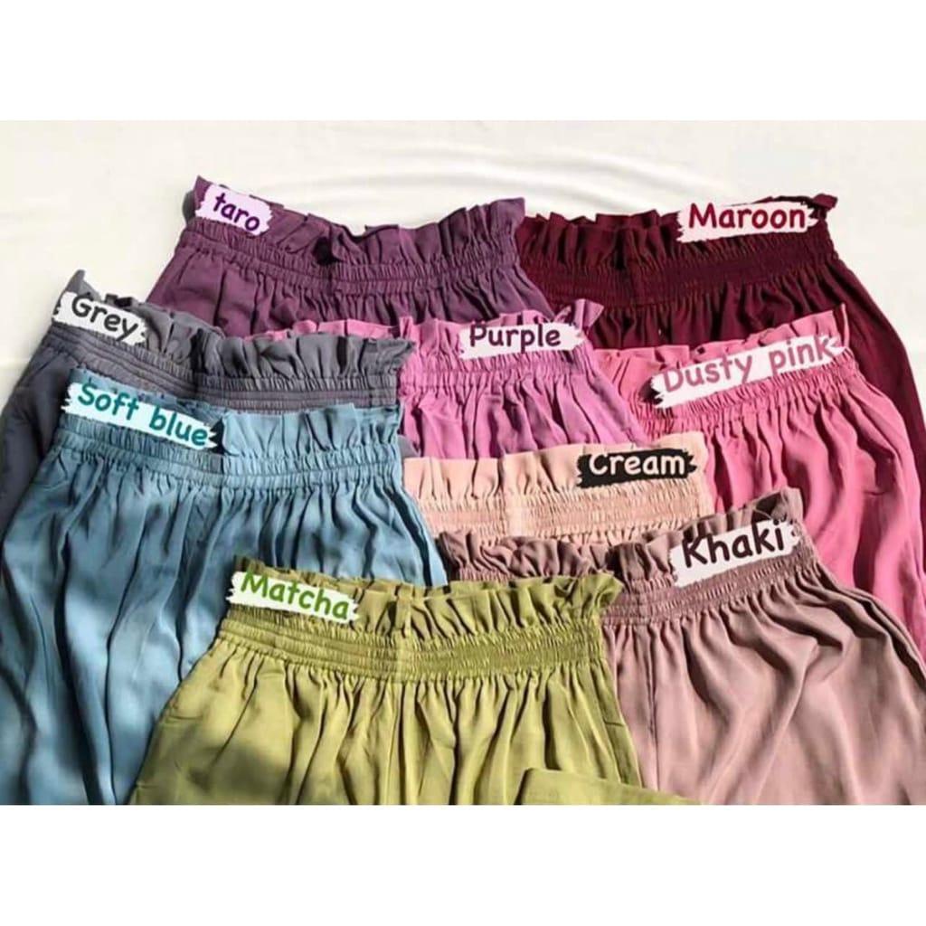 BEFAST - ZSO CELANA PANJANG HERA / Corla Kulot CRINCLE Highwaist / Celana Kulot Wanita Terbaru / Pakaian Kerja Wanita / Celana Panjang Polos Formal / OOTD Wanita Kekinian Ala Korean Style / Fashion Remaja ABG Trendy / Termurah
