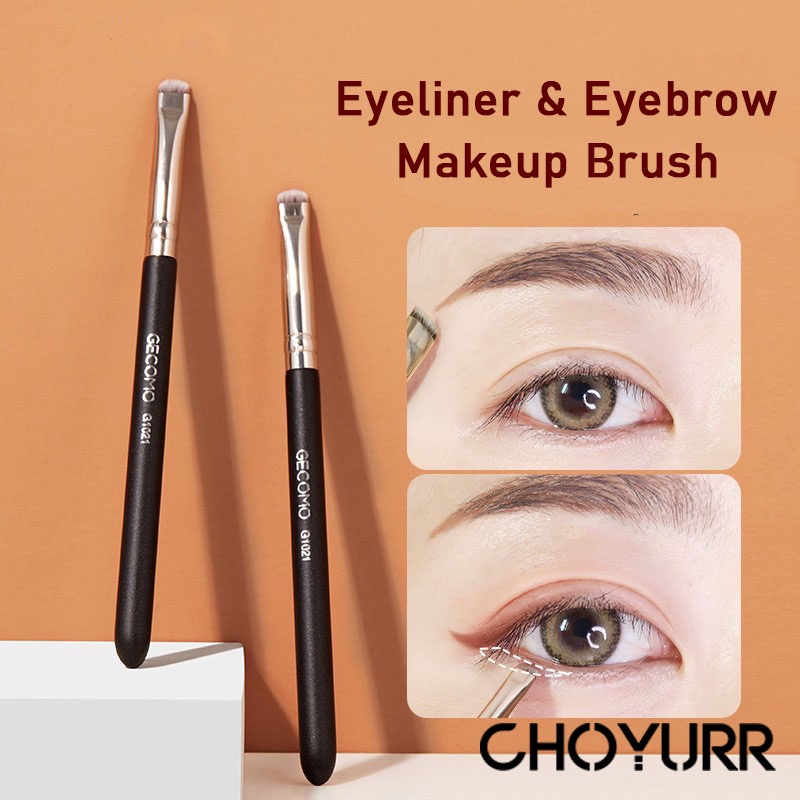 【COD】Makeup Brush Eyeliner &amp; Eyebrow Brush Lembut Untuk Makeup / Kosmetik Kuas Alis Murah Import-CH