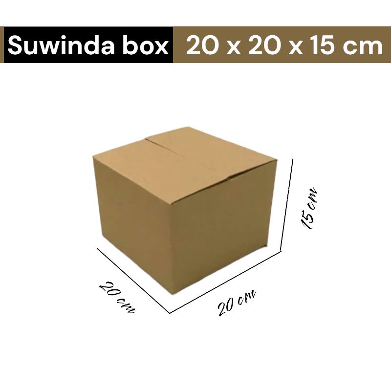 

Kardus karton uk. 20x20x15 cm Kotak Box ST untuk packing Souvenir -dll