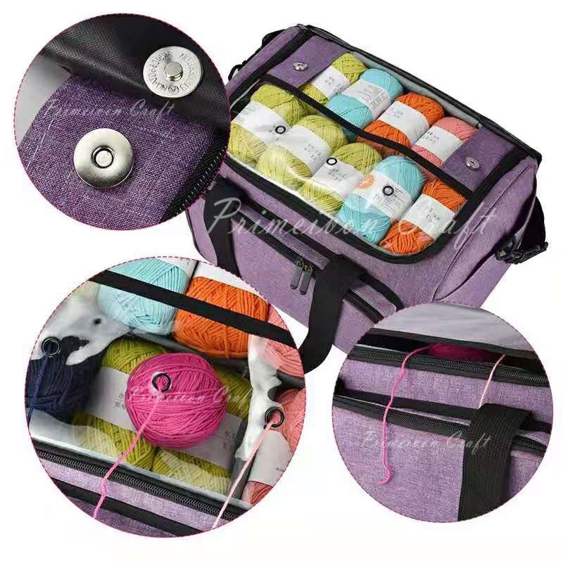 Tas perlengkapan rajut/ Yarn organizer bag/ storage bag T227