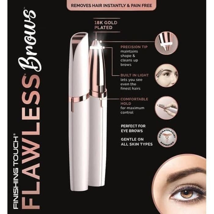 BAROKAH GAMIS ELECTRIC PRECISION EYEBROW TRIMMER / Pensil Cukur Elektrik Multifungsi