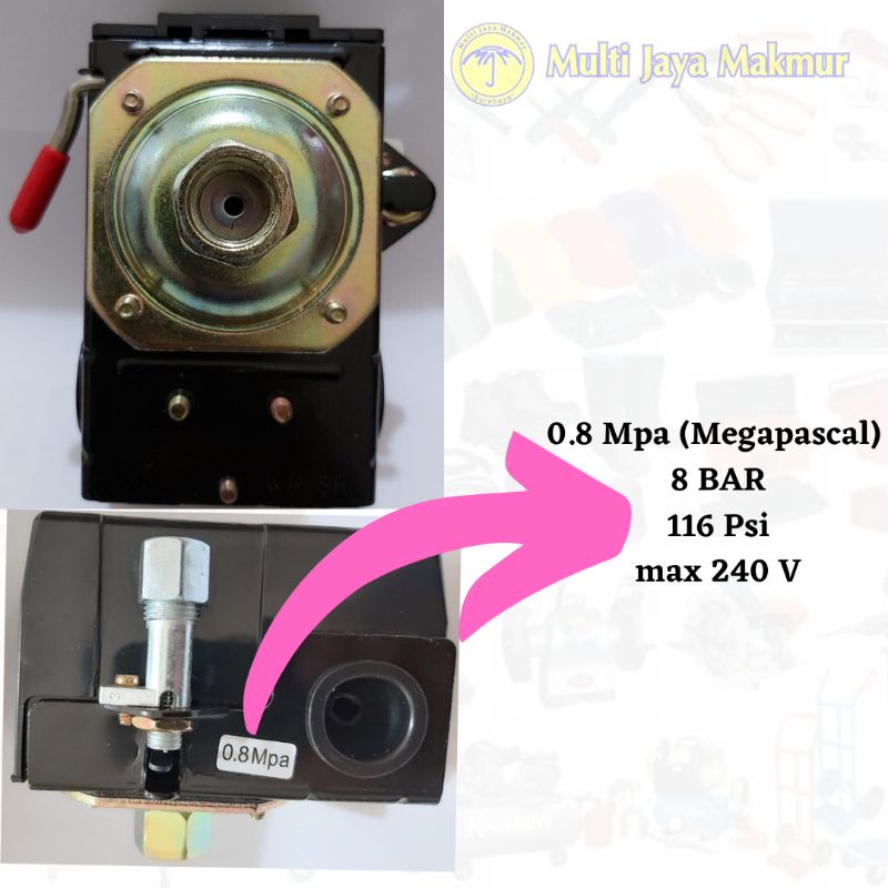 Otomatis Kompressor Angin Pressure Switch