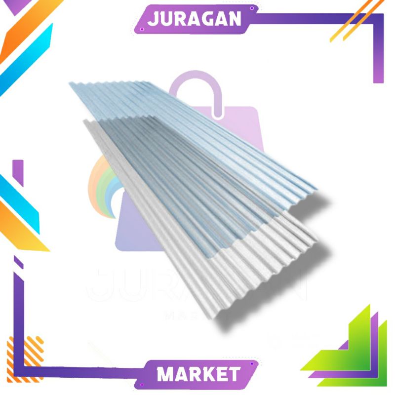 Atap Fiber Gelombang Transparan