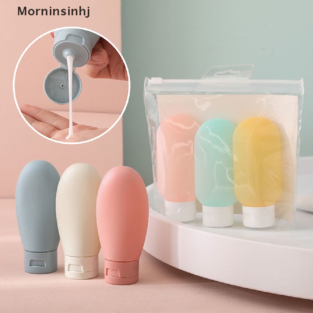 Mornin Botol Isi Ulang Portable Essence Shampoo Shower Gel Bottles Travel Kit Berisi id