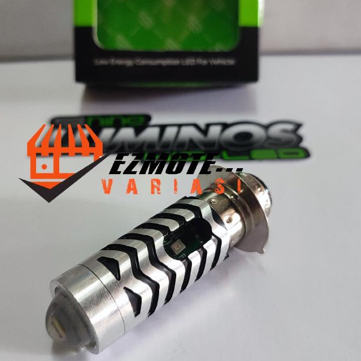 LAMPU LED MOTOR NINE luminos H6 LS2 LASER CSP 6 LED 2 WARNA