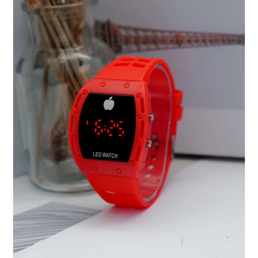 Jam Tangan Pria Wanita Strap Rubber Digital Cowok Cewek Anak Perempuan