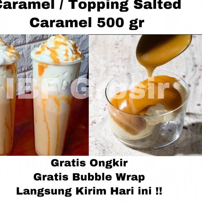 

❊ Salted Caramel Sauce Topping Minuman Kue Ice Cream Saus caramel 500 gr ➻