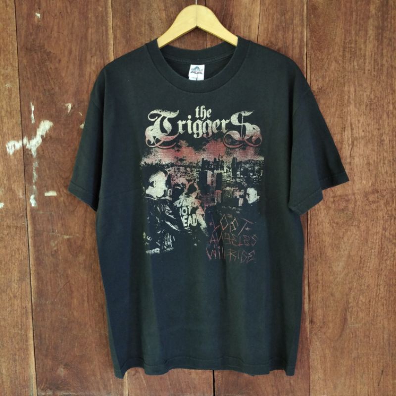 baju kaos band second the triggers los angeles punk will rise