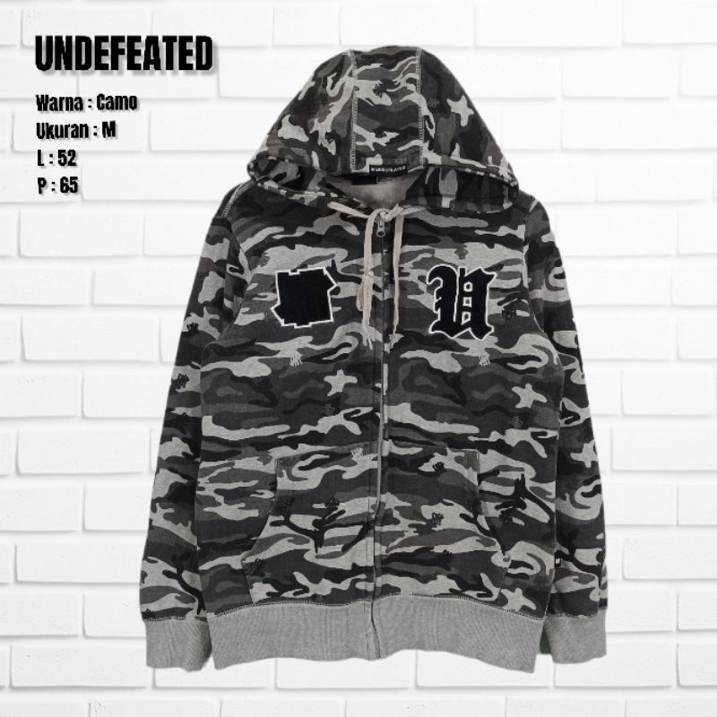 Zip Hoodie Undefeated Camo Second
