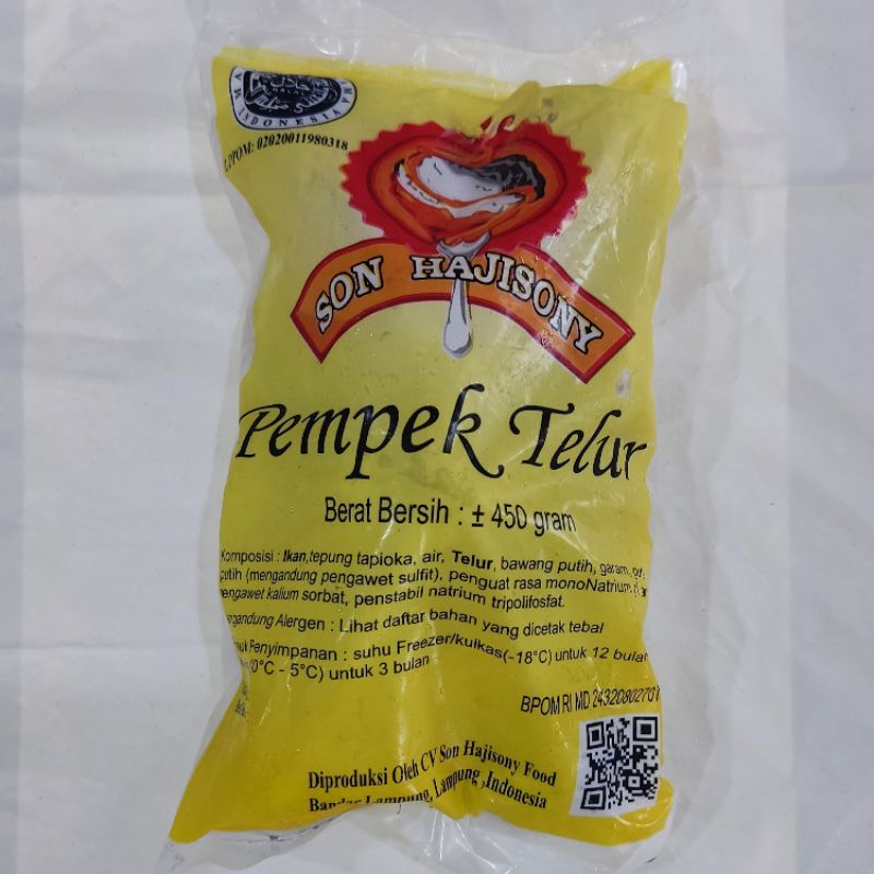 

Pempek Telur Son Hajisony Lampung Tanpa Cuko