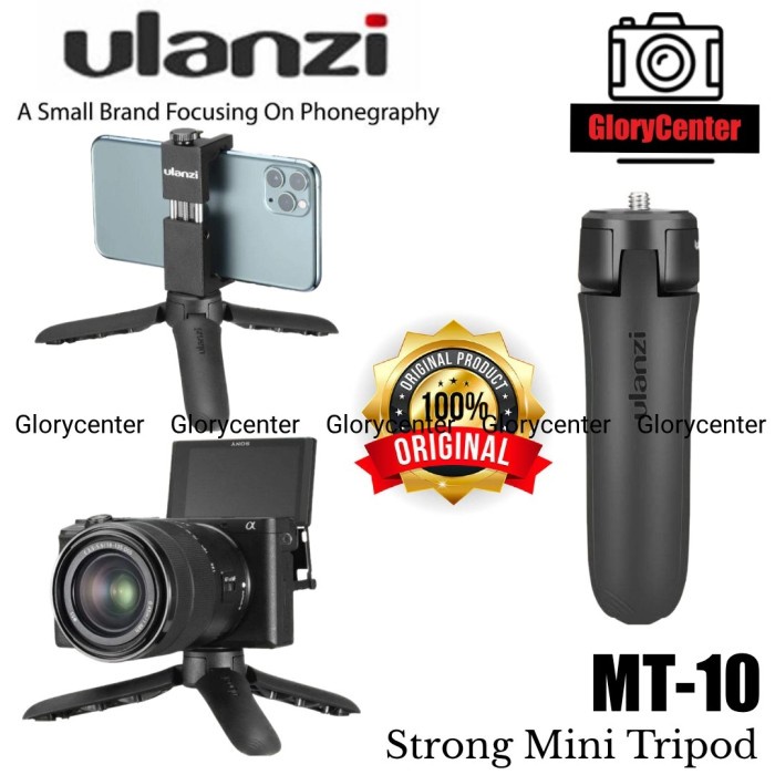 Terlaris Ulanzi Mt-10 Dekstop Mini Tripod For Dji Camera Smartphone Gopro Mt10
