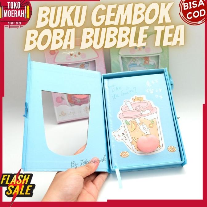 

BUKU GEMBOK BOBA SQUISHY BUKU DIARY LUCU IMUT BUKU BOBA BUBBLE TEA COD TERMURAH