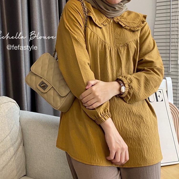 Murah BLOUSE CRINCLE RICHELLA by fefastyle